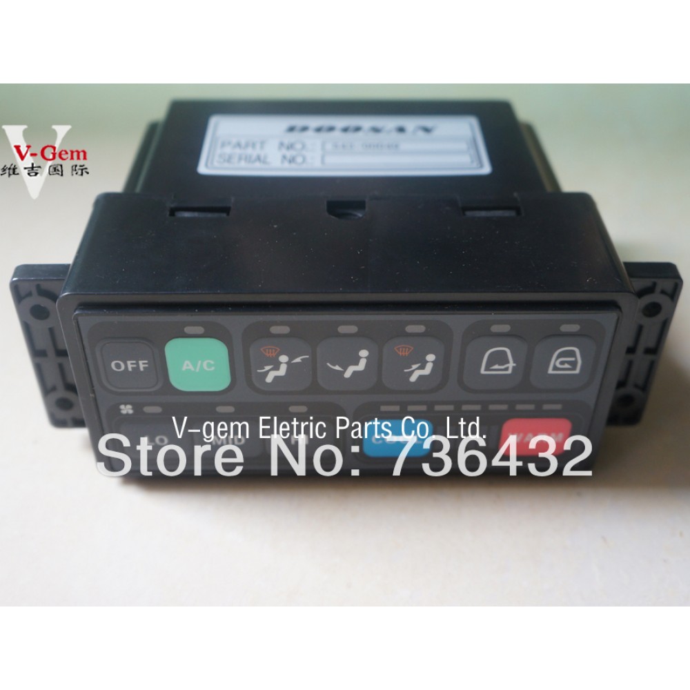 Fast Free shipping! Daewoo 220 - 5 air conditioning control panel - excavator pc board - Daewoo digging machine controller