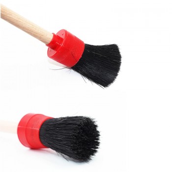 Youwinme 5pcs Car Air Vent Detailing Cleaning Brushes Washer Natural Boar Hair Brush Auto Dash Panel Cleaning Brushes Towel Set