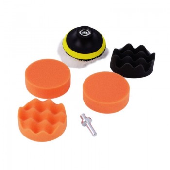 Youwinme 7 Inch Car Paint Care Polishing Set Waxing Sponge Buffing Pads Compound Auto Wash Cleaning Tool 7Pcs/Kit