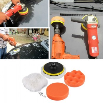Youwinme 7 Inch Car Paint Care Polishing Set Waxing Sponge Buffing Pads Compound Auto Wash Cleaning Tool 7Pcs/Kit