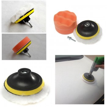 Youwinme 7 Inch Car Paint Care Polishing Set Waxing Sponge Buffing Pads Compound Auto Wash Cleaning Tool 7Pcs/Kit