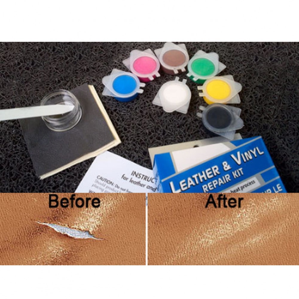Hot Sell DIY Leather Vinyl Repair Kit Tool for Leather Auto Car Seat Sofa Holes Scratch Cracks Rips