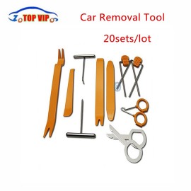 20sets DHL Plastic 12Pcs/Set Automobile Car Removal Tool Installer Pry Repair Sets Dash Audio Stereo GPS Repairing Tool