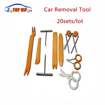 20sets DHL Plastic 12Pcs/Set Automobile Car Removal Tool Installer Pry Repair Sets Dash Audio Stereo GPS Repairing Tool