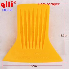 QILI QG-38 Horn Shape Window Film Installation Tint Scraper Tool 3D Carbon Fiber Sticker Squeegee Tools