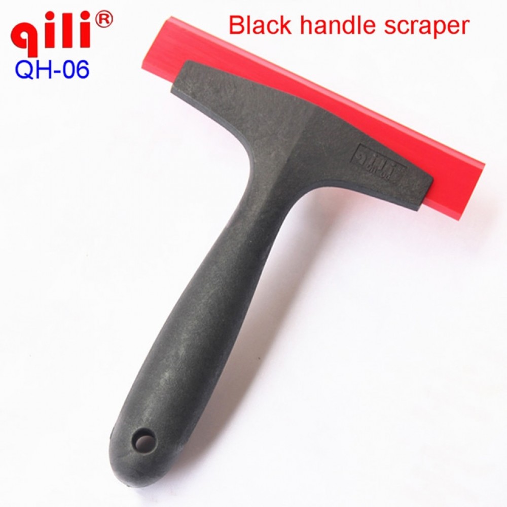 Free shpiping Black Plastic Handle Scraper shovels for Car vinyl Film sticker wrapping Window Cleaning Water Squeegee Tint Tool