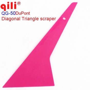 QILI QG-50 Long Handle Squeegee scraper blade dupont diagonal Triangle scraper  vinyl film install scraper tools