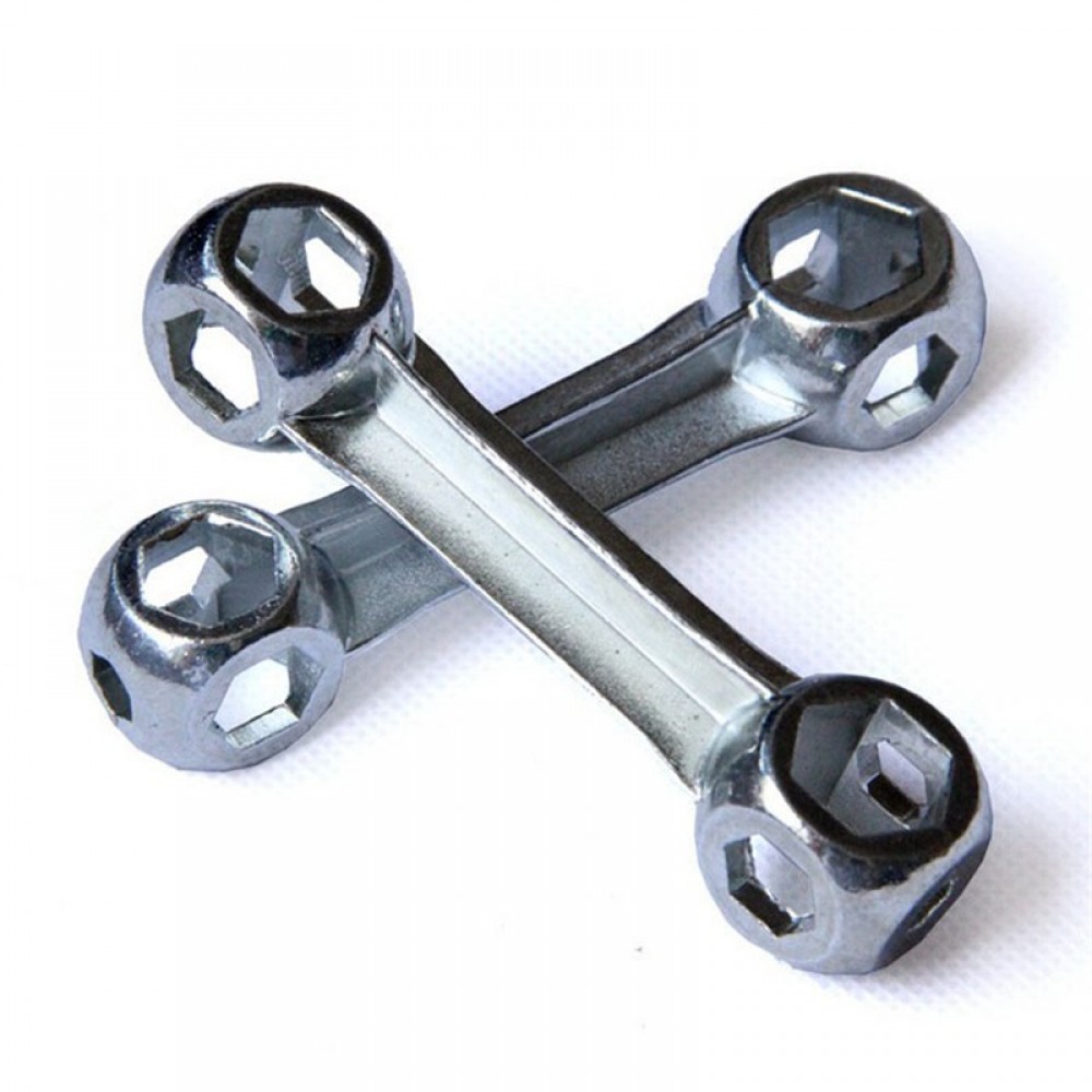 2018 HOT SALE New Car And Motorcycle tool 10 in 1 Portable Dog Bone Shape Bike Bicycle Cycling Hexagon Wrench Repair Tool Vicky