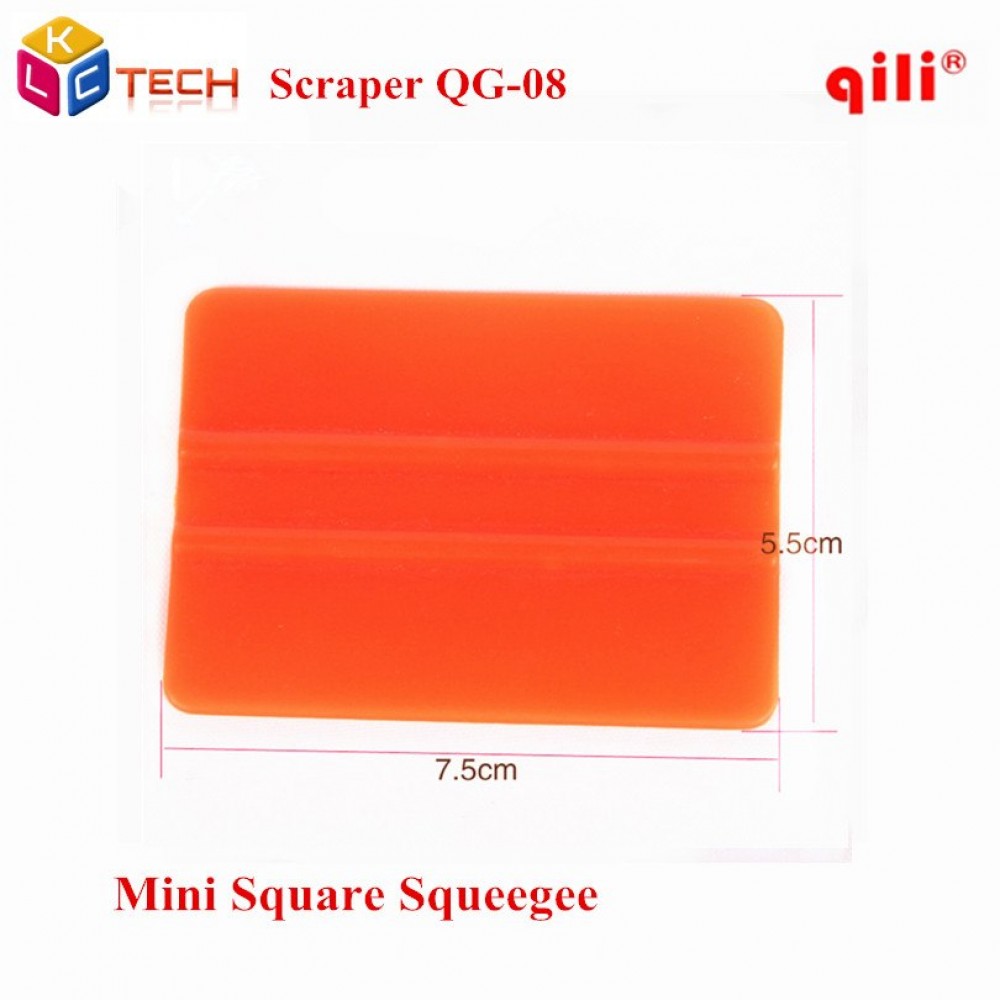 500pcs/lot DHL free QG-08 squeegee tools size 7.5 cm*5.5 cm Telescopic Plastic orange Car vinyl Film sticker wrapping Scraper