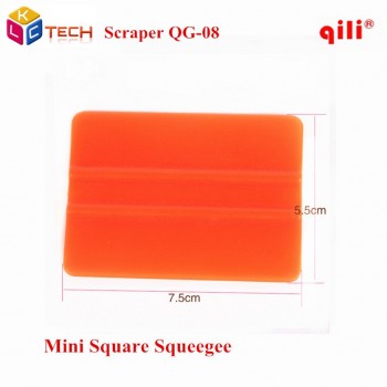 500pcs/lot DHL free QG-08 squeegee tools size 7.5 cm*5.5 cm Telescopic Plastic orange Car vinyl Film sticker wrapping Scraper