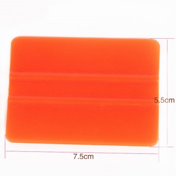500pcs/lot DHL free QG-08 squeegee tools size 7.5 cm*5.5 cm Telescopic Plastic orange Car vinyl Film sticker wrapping Scraper