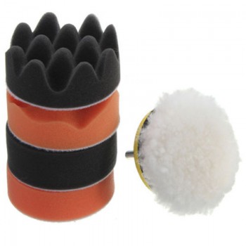 Youwinme 7Pcs /Set 5 Inch Car Polishing Sponge Wash Waxing Buffing Pads For Auto Cleaning Washing Tool Compound