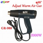 Qili QR-988 2000W heat gun hot air gun Car foil baking gun roasted gun industrial hair dryer plastic torch Vinyl Film Install To