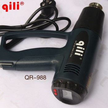 Qili QR-988 2000W heat gun hot air gun Car foil baking gun roasted gun industrial hair dryer plastic torch Vinyl Film Install To