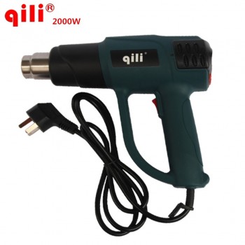 QILI QR-986 Adjustable temperature Stepless thermostat hot air gun2000W heat gun Car foil roasted gun industrial hair dryer