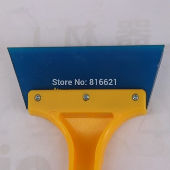 200pcs/lot Qili QH-10 DHL Snow Scraper Ice Squeegee Window Squeegee Handle Rubber Squeegee 34.5*12.5cm with Rubber blades