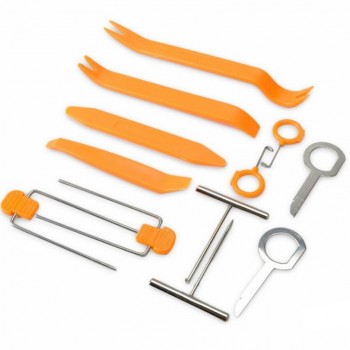 20pcs/lot New Arrival 1 Set 12pcs Car Radio Door Clip Panel Trim Audio Removal Pry Repairing Tool Kit Free Shipping