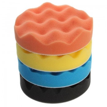 Youwinme 3/4/5/6/7 Inch Waxing Wave Sponge Car Stying Wash Cleaning Tool Buffing Foams Polishing Pad Compound For Auto Car Truck
