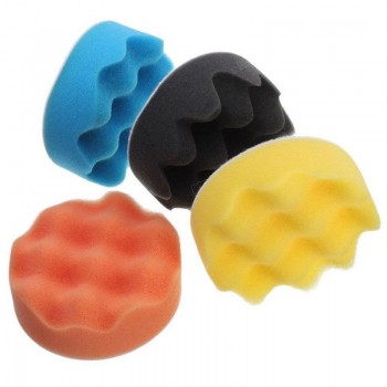Youwinme 3/4/5/6/7 Inch Waxing Wave Sponge Car Stying Wash Cleaning Tool Buffing Foams Polishing Pad Compound For Auto Car Truck