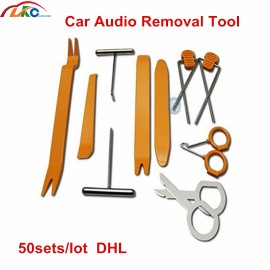 50sets/lot DHL Professional Car Auto Panel Audio Refit Trim Removal Tools full set 12pcs Car Pry Refitting Tool free shipping