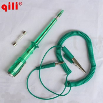 DHL10pcs Free Qili CM03A Circuit Tester Green Color Electrical Test Tester Pen Spring Wire Professional Tool Voltage Test Pen