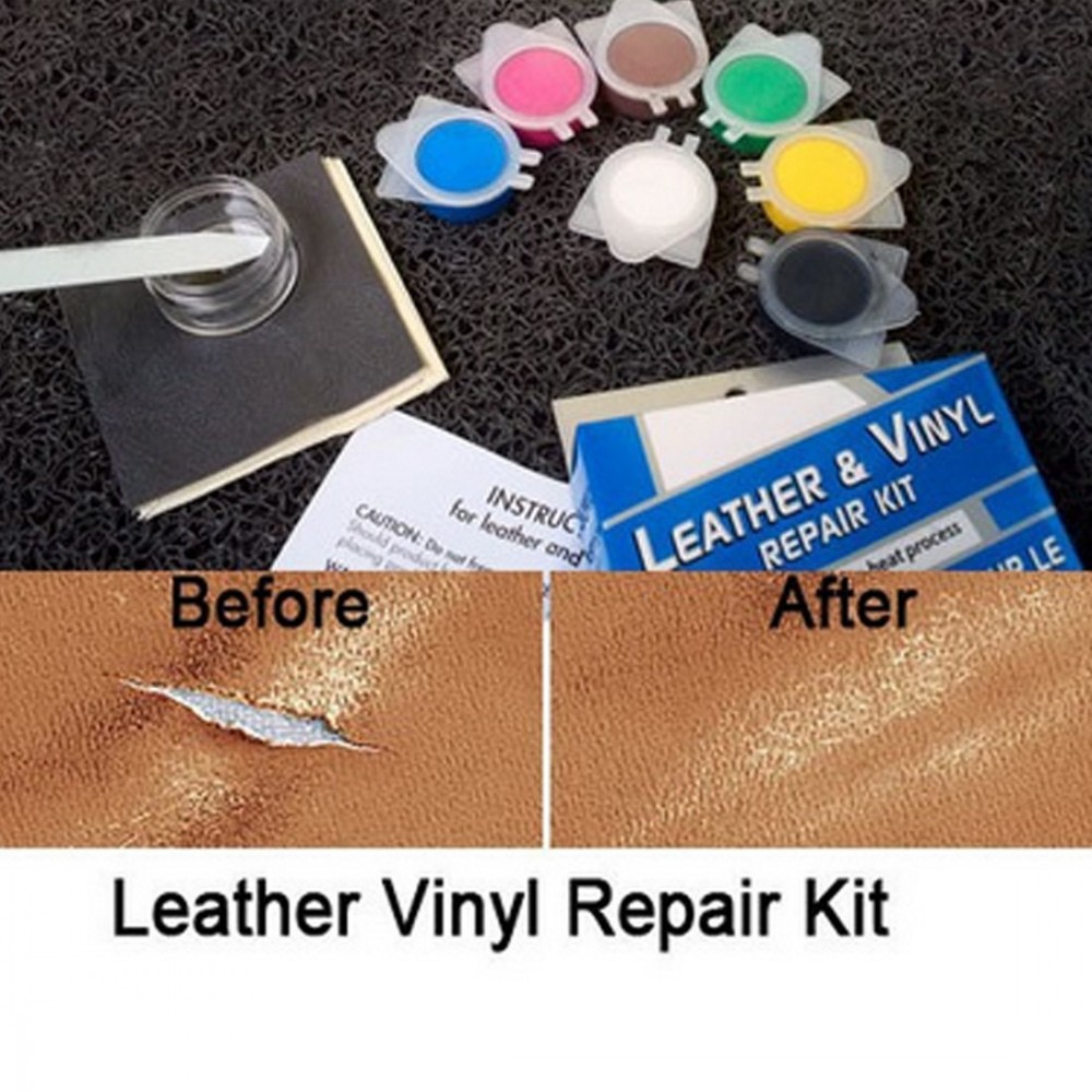 BU-Bauty Car Seat Sofa Coats Holes Scratch Cracks Rips No Heat Liquid Leather Vinyl Repair Kit Leather Repair Tool
