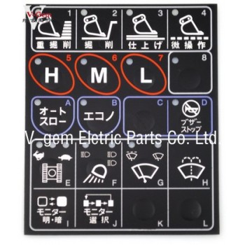 Free shipping! Kato 820 display keysters - Kato excavator display screen keypad- digging machine parts
