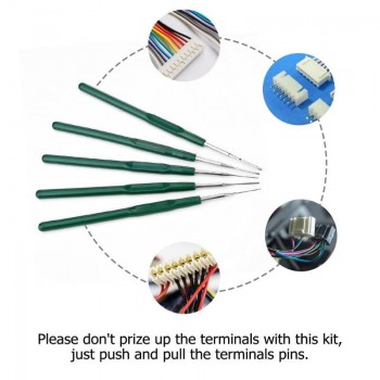 5pcs Auto Car Wiring Harness Terminal Socket Pin Removal Dismount Tools
