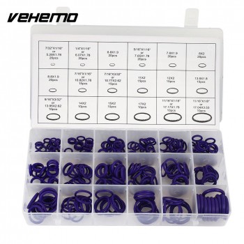 Vehemo Seal 270pcs O-Rings Sealing Ring Dustproof Rubber Ring Aircon Waterproof Universal Oil Seal