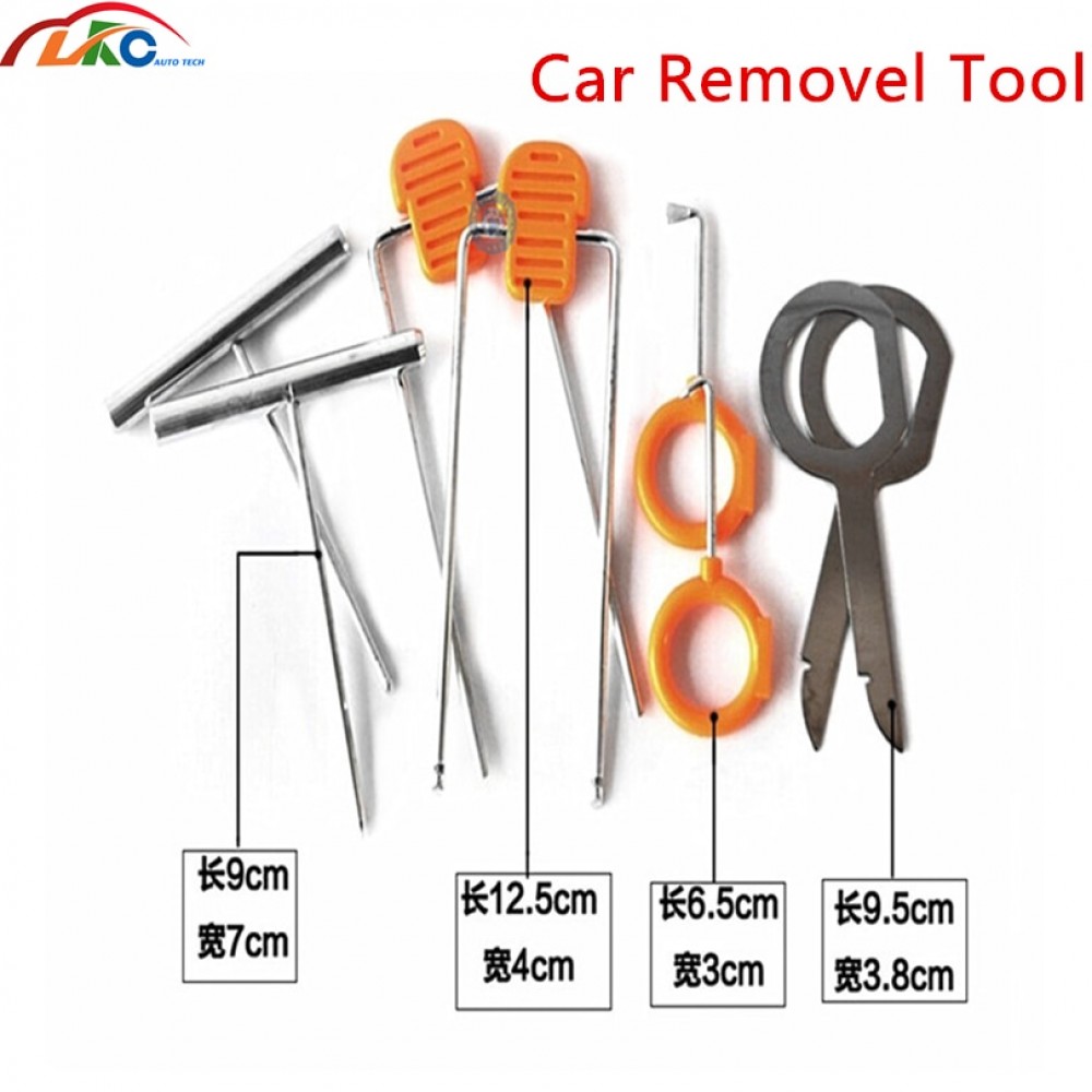 Professional Car Auto Panel Audio Refit Trim Removal Tools full set 12pcs Set Kit Univesal Car Pry Refitting Tool free shipping
