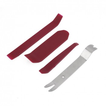 Car Van Blood Red Silver Audio Door Trim Panel Remove Pry Refit Repair Tool