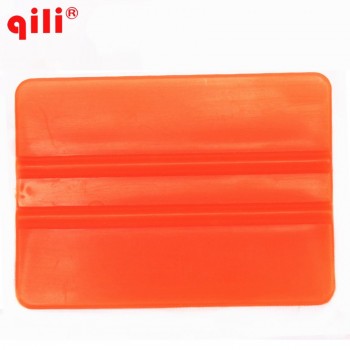 100pcs / DHL free QILI QG-08 mini window plastic squeegee window wiper orange mini-squeegee small craper tool  size 7.5x5.5cm