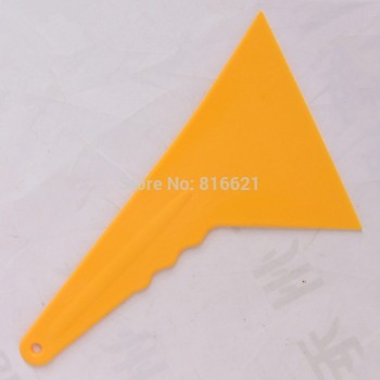 60pcs Qili QG-34Plastic Tirangular Scaper Industry Floor Squeegee Handle Window Tint Film Install Tools Old Film Cleaning Tool