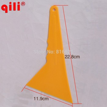 60pcs Qili QG-34Plastic Tirangular Scaper Industry Floor Squeegee Handle Window Tint Film Install Tools Old Film Cleaning Tool