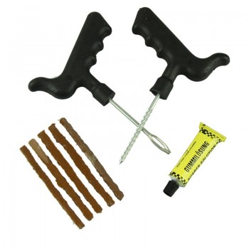 HOT SALE Car And Motorcycle tool Car Bike Auto Tubeless Tire Tyre Puncture Plug Repair Tool Kit Safety 5 Strip Vicky