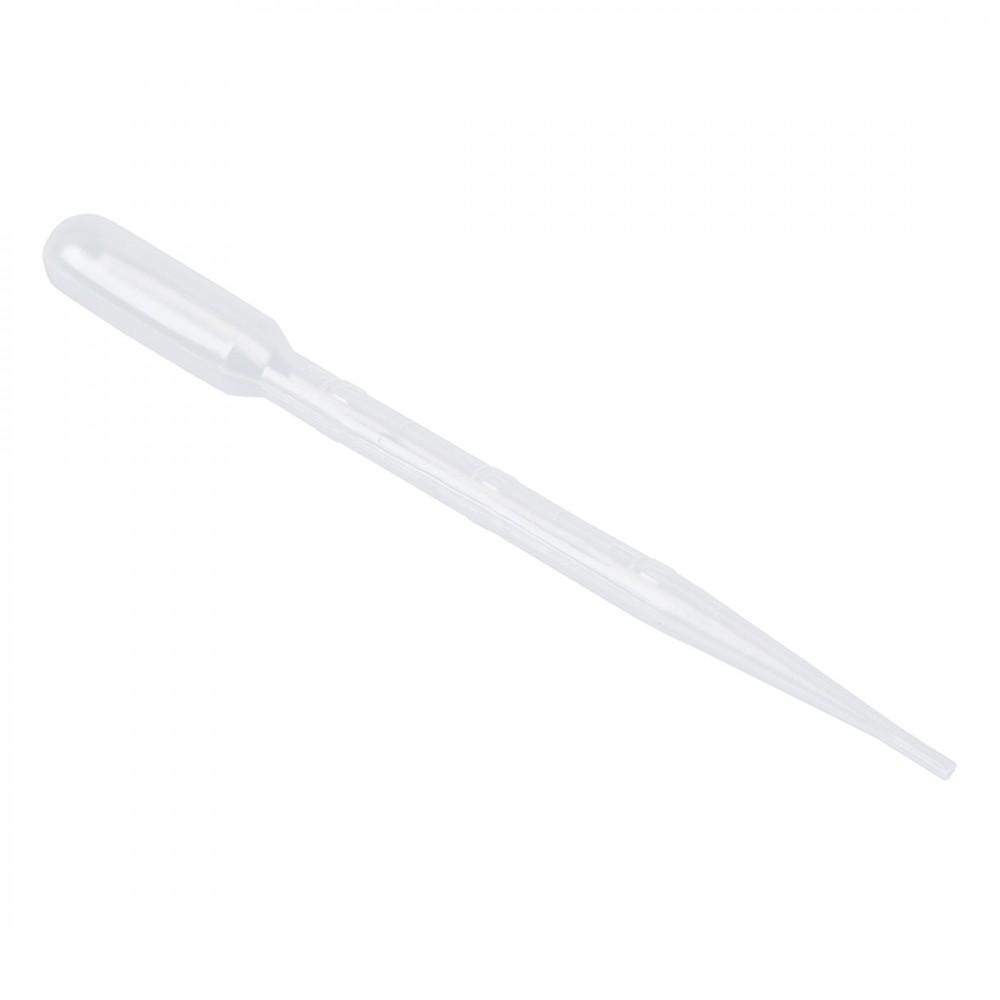 100 Pcs Clear White Plastic 7.1 Long Liquid Dropper Pasteur Pipette 3ml