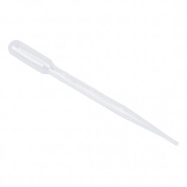 100 Pcs Clear White Plastic 7.1 Long Liquid Dropper Pasteur Pipette 3ml
