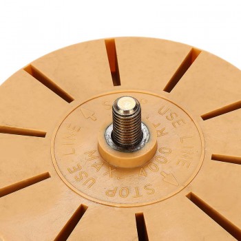 Audew 3.5 Inch Durable Rubber Eraser Wheel For Remove Car Glue Adhesive Sticker Pinstripe Decal Graphic Auto Repair Paint Tool