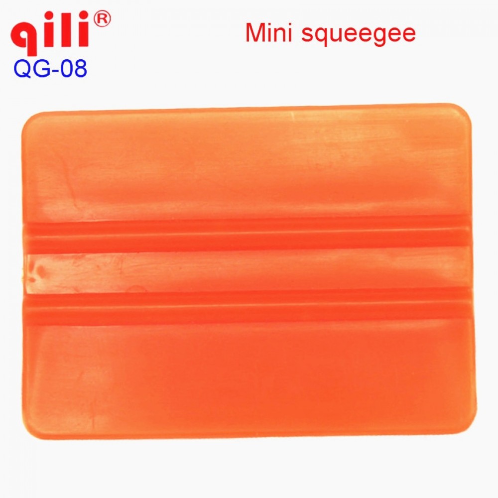 QILI QG-08 mini window plastic squeegee window wiper mini-squeegee with size 7.5x5.5cm orange small craper tool Free shipping