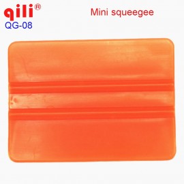 QILI QG-08 mini window plastic squeegee window wiper mini-squeegee with size 7.5x5.5cm orange small craper tool Free shipping