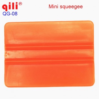 QILI QG-08 mini window plastic squeegee window wiper mini-squeegee with size 7.5x5.5cm orange small craper tool Free shipping