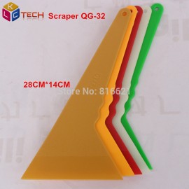 60pcs/lot DHL QIli QG-32 Big Size 28cm*14cm Tirangular Plastic Scraper Plastic Car vinyl Film wrapping Handle Squeegee