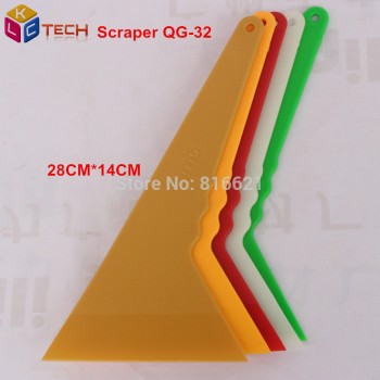 60pcs/lot DHL QIli QG-32 Big Size 28cm*14cm Tirangular Plastic Scraper Plastic Car vinyl Film wrapping Handle Squeegee