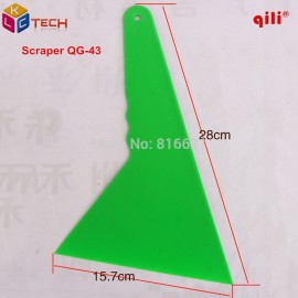 60pcs/lot DHL Qili QG-43  Handle Scraper for Car vinyl Film wrapping Big Size 28cm*15.5cm Snow Removal tool Triangular scraper