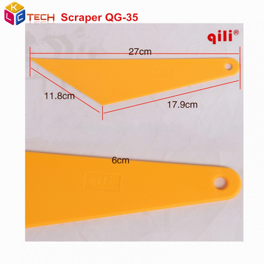 60pcs/lot Qili QG-35Car vinyl Film Sticker Wrapping Scratch High Temperature Resistant Thicken Scraper Squeegee Tools Sharp Head