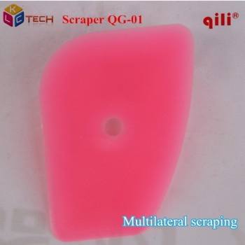 50pcs/lot DHL Qili QG-01 Pink Multilateral Auto Car Home Office Window Film Installation Tint Scraper Tool Squeegee