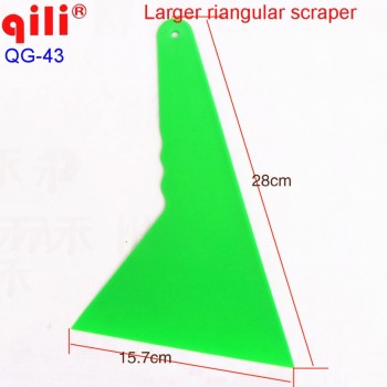 50pcs/High-temperature durability with import POM Largest riangular squeegee with handle floor clean and industry tool