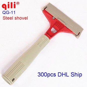 300pcs/Car Window Snow Removal Hand Tool QG-11 Multi-functional Car Steel Ice Snow Shovel Emergency Scraper DHL free