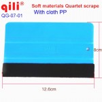 100pcs/car vinyl film wrapping tools squeegee with felt soft wall paper scraper mobile screen protector install squeegee tool