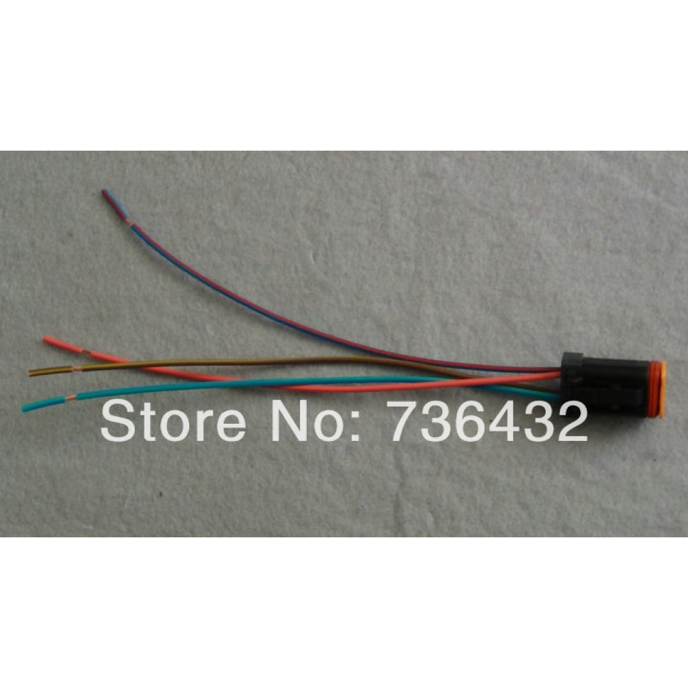 Free shipping! PC-7 wm532 motor plug 4 line - digging machine parts - digging machine parts - excavator accessories